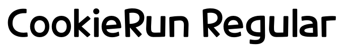 CookieRun Regular font