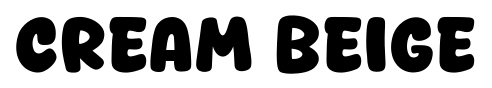 Cream Beige font