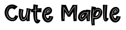 Cute Maple font