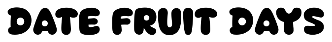 Date Fruit Days font