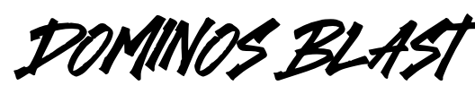 Dominos Blast font