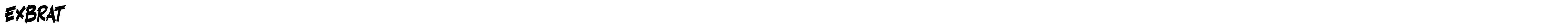 Exbrat font