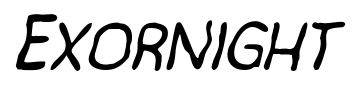 Exornight font