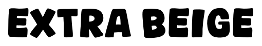 Extra Beige font