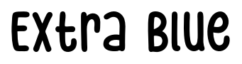 Extra Blue font