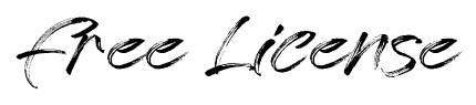 Free License font