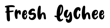 Fresh Lychee font