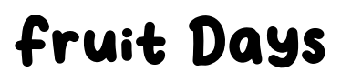 Fruit Days font