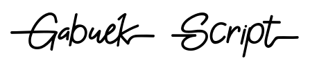 Gabuek Script font
