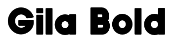 Gila Bold font