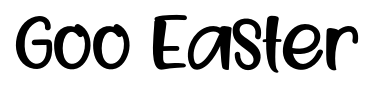 Goo Easter font