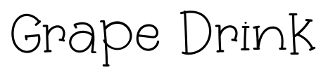 Grape Drink font