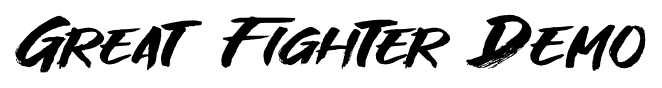 Great Fighter Demo font