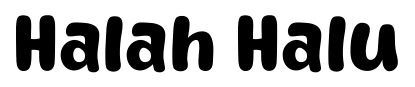 Halah Halu font