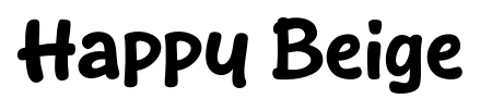Happy Beige font