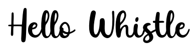 Hello Whistle font