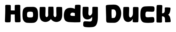 Howdy Duck font