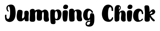 Jumping Chick font