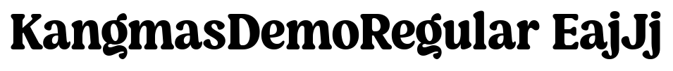 KangmasDemoRegular EajJj font