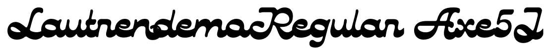 LautrendemoRegular Axe5J font