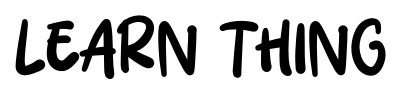 Learn Thing font