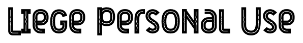 Liege Personal Use font