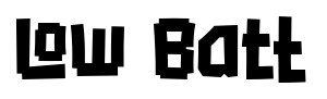 Low Batt font