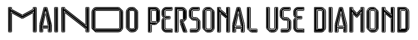 Mainoo Personal Use Diamond font