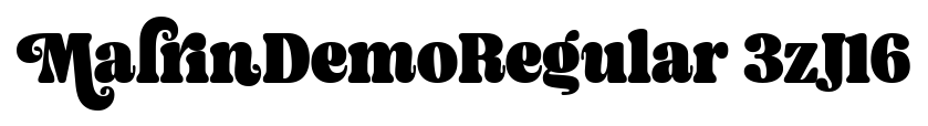 MalrinDemoRegular 3zJ16 font
