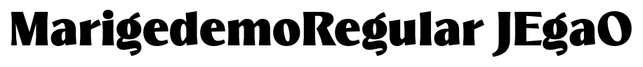 MarigedemoRegular JEgaO font
