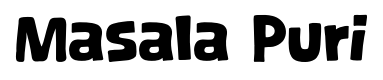 Masala Puri font