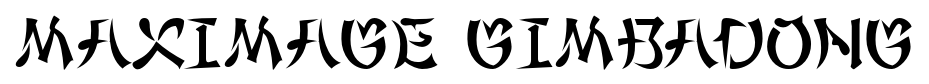 Maximage Gimbadong font