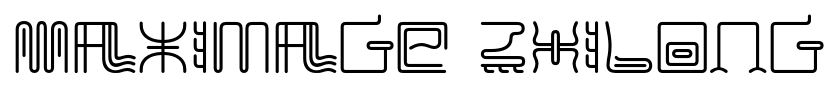 Maximage ZhiLong font