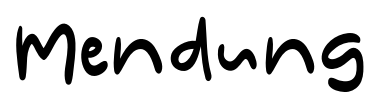 Mendung font