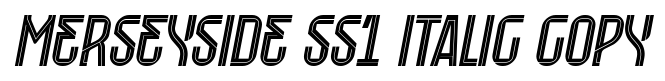 Merseyside SS1 Italic Copy font
