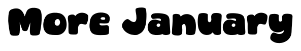 More January font