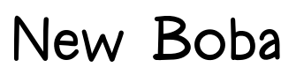 New Boba font