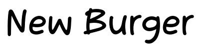 New Burger font