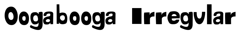 Oogabooga Irregular font