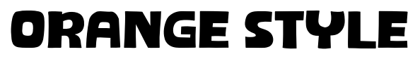 Orange Style font