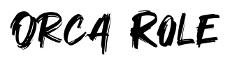 Orca Role font
