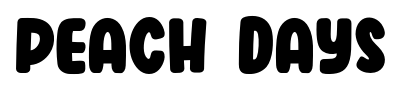 Peach Days font