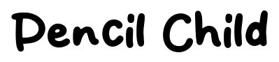 Pencil Child font