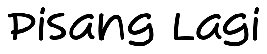 Pisang Lagi font