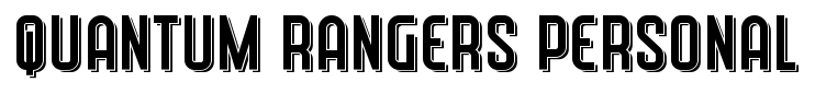 Quantum Rangers Personal font