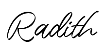 Radith font
