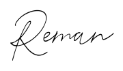Reman font