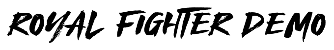 Royal Fighter Demo font
