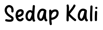 Sedap Kali font
