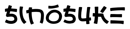 Sinosuke font